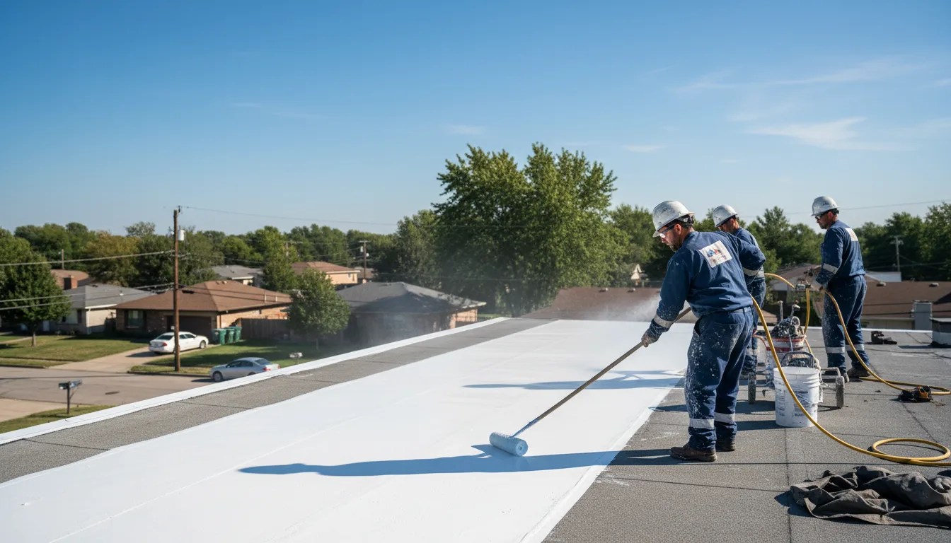 Commercial roof coating in Chagrin Falls, OH near me